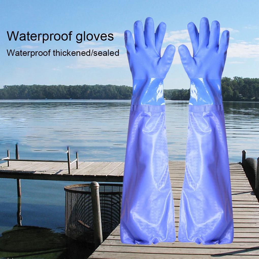 1 чифт ръкавици за почистване, ръкавици за миене, сгъстено водоустойчиви аксесоари за дома, нескользящие почистваща ръкавица за езерото
