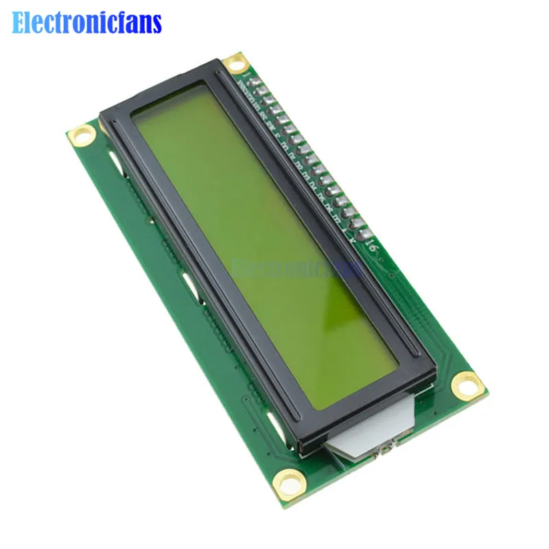 1602 16X2 LCD модул IIC I2C TWI S I Сериен Интерфейс Жълто LCD дисплей 1602 16x2 Символи за контролер Arduino