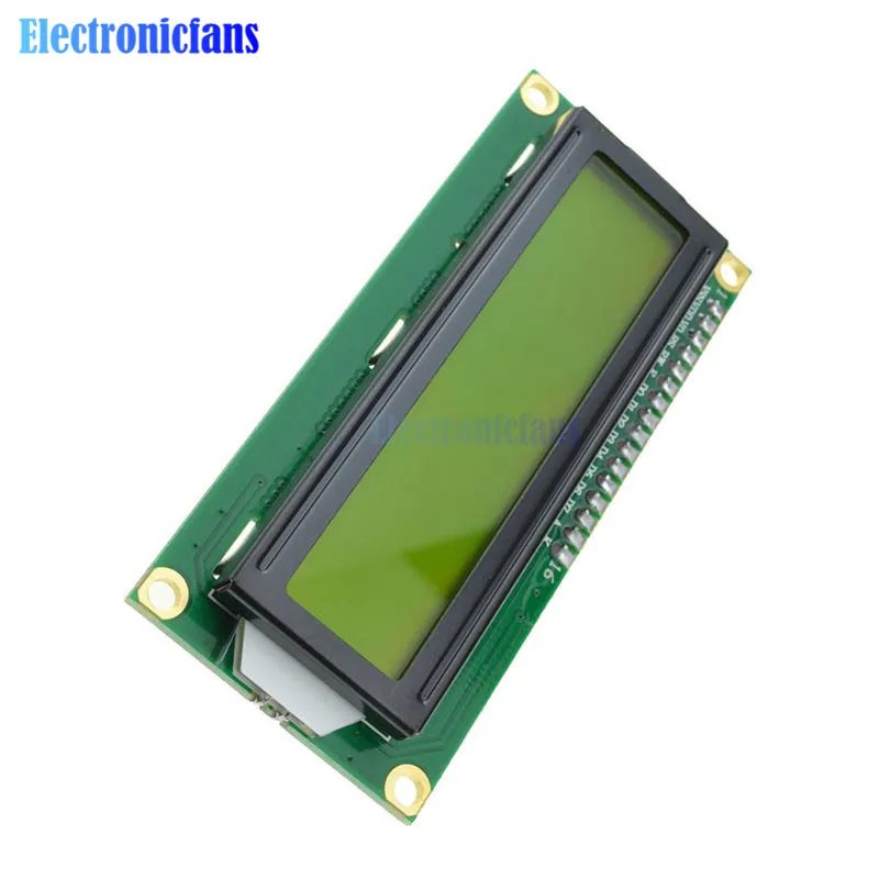 1602 16X2 LCD модул IIC I2C TWI S I Сериен Интерфейс Жълто LCD дисплей 1602 16x2 Символи за контролер Arduino