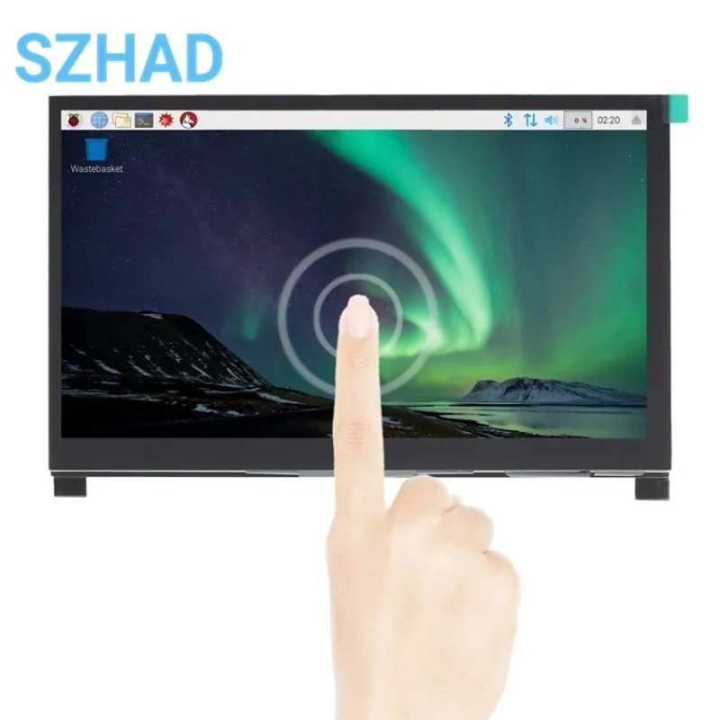 7-инчов LCD дисплей с 1024x600 D група-h, панел с пълен ъгъл на видимост от 178 градуса за raspberry PI 3Б + 4B