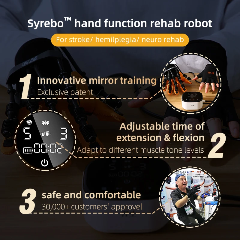 Лидер в продажбите, устройство за функционална рехабилитация с движеща се ръка, ръкавици за рехабилитация на робота, актуализация на ръцете при гемиплегии
