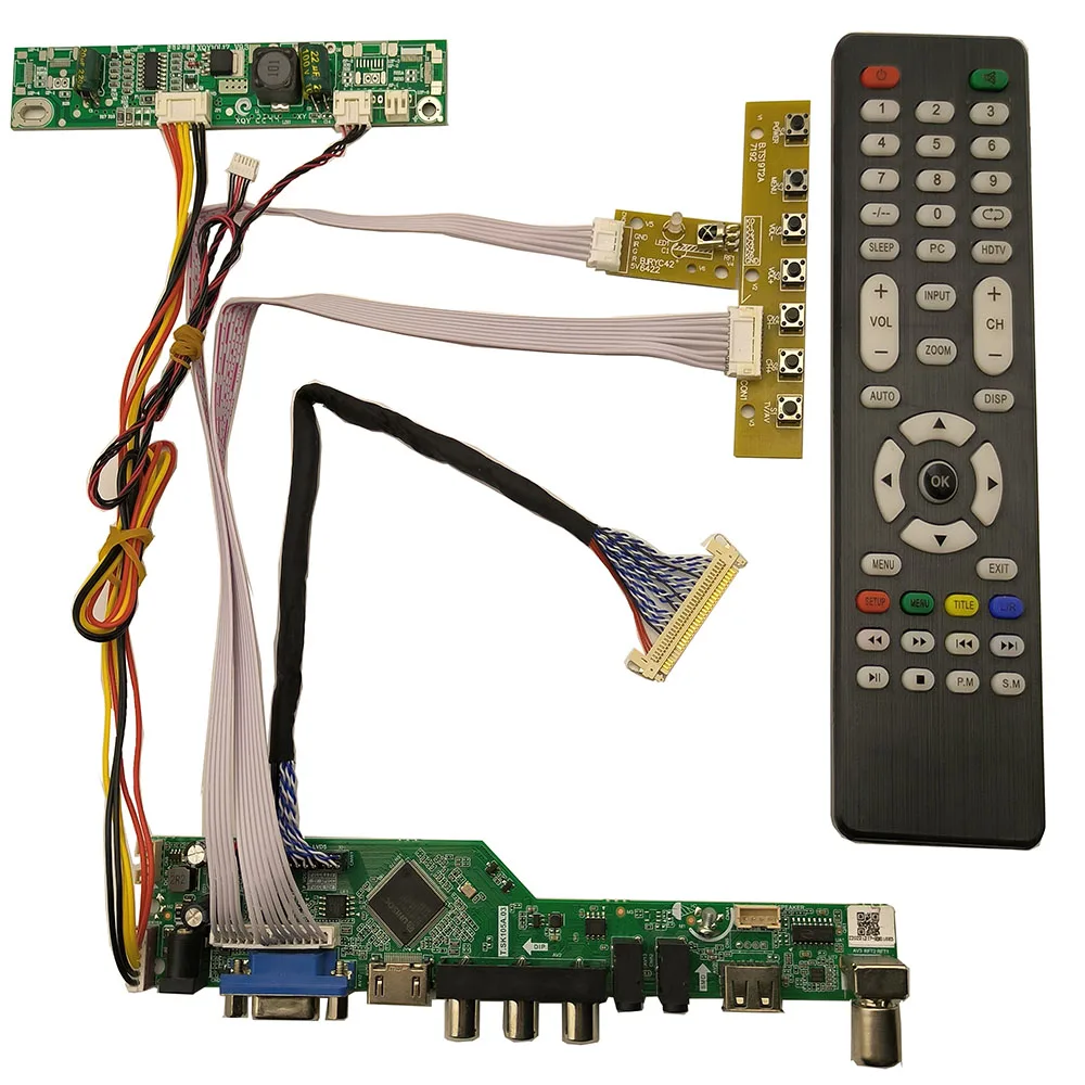 Нов Комплект платка монитор за LTM230HT05 LTM230HT09 TV + HDMI + VGA + AV + USB LCD led Екран Такса Контролер 1920X1080