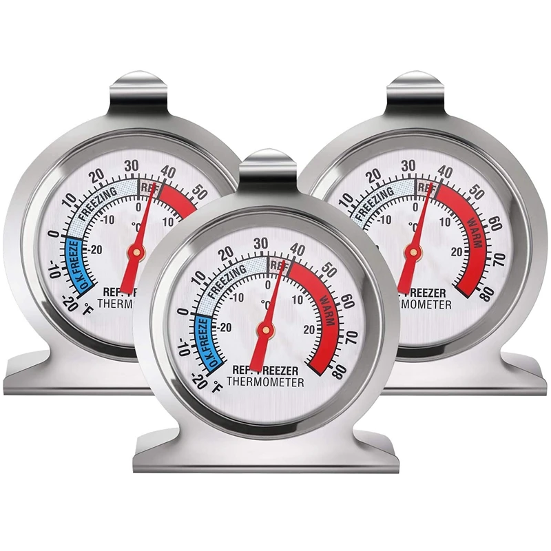 Серия термометри с фризер за хладилник, Термометър с голям циферблат Термометър за температурата на фризера на хладилника